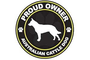 ION GRAPHICS Proud Owner Australian Cattle Dog Sticker Decal Vinyl Dog Canine pet 5" Bumper Locker Laptop Window - Sticks to Any Surface