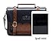 ECOSUSI Vintage Crossbody Messenger Bag Satchel Purse Handbag Briefcase for Women, Blue