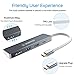 VANMASS Aluminum USB C Hub HDMI, 4 in 1 USB C Adapter, Type C to 4K HDMI Port, 60W Power Delivery, USB 3.0 Ports Compatible with MacBook, MacBook Pro/Mini, iMac, Surface, XPS and Others, Space Gray