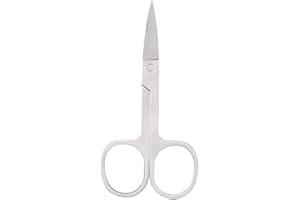 SIMLUG Eyebrow Trimming Scissors, Beard Trimming Scissors, Nose Trimming Scissors, Stainless Steel Mini Scissors, Suitable For Men | Women
