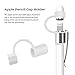 Apple Pencil Cap Holder,Bepack Apple Pencil Accessories Soft Silicone Elastic Stylus Pen Holder with Hook / Nib Cover / Lightning Cable Adapter Tether for iPad Pro Pencil(4-Pieces)