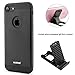 iPhone 7 Case,Veatool [Metal Series] One-Piece Matte Back and TPU Bumper Cushion Cover for iPhone 7(2017)(Black)