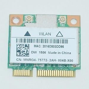 MXX0D - WiFi Card Atheros AR5B125; DW1506 Mini PCI-E 802.11b/g/n Inspiron 15 (3531)