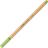 Stabilo point 88 Fineliner Pack of 10 Pistachio - 0.4 mm, Hexagonal view 2
