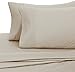 Amazon Brand – Pinzon 400-Thread-Count Egyptian Cotton Sateen Pleated Hem Sheet Set - Queen, Parchment
