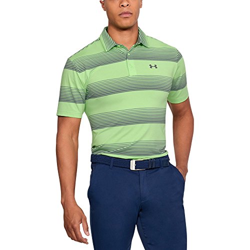 Under Armour Men's Playoff Polo, Lumos Lime (713)/Zinc Gray, X-Large