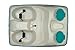 Sun Dolphin 3 Seat Pedal Boat With Stainless Steel Package (Teal)