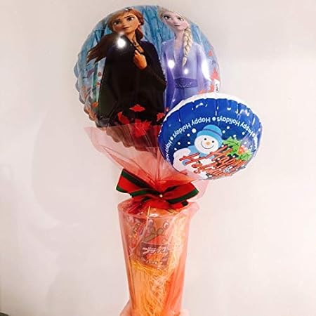 Amazon クリスマスキャラクターバルーンお菓子ギフト アナと雪の女王2 風船 バルーン おもちゃ