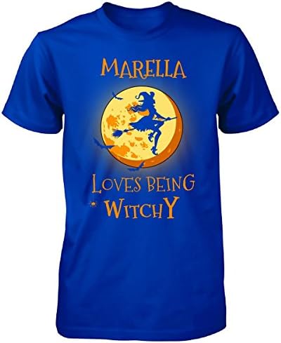 Marella Loves Being Witchy. Halloween Gift - Unisex Tshirt Royal L