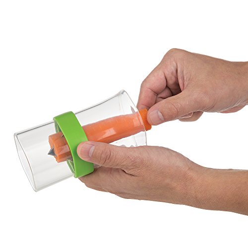 Prep Solutions by Progressive Veggie Cutter,  PS-1020  Vegetable Cutter, Carrot Cutter, Quarter Carrots, Strawberries, Cucumber, Brussel Sprouts, Hotdogs