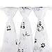SIXNEB YuanKanJu ToriBabies Organic Cotton Muslin Swaddle Blankets (Pack of 3)