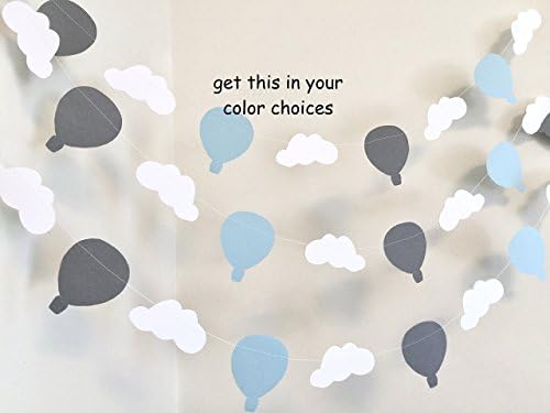 Oh the Places You'll go Hot Air Balloon Decorations - Hot air Balloon decorations - hot air balloon banner - Hot air balloon baby shower decorations - Hot Air Balloon Bunting -your color choices