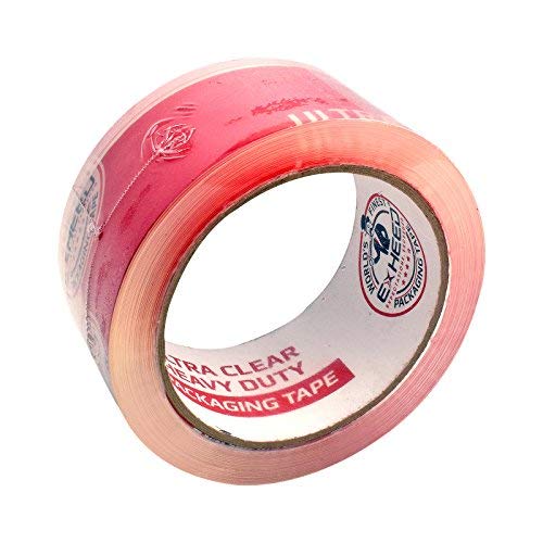 Tape King Crystal Clear Premium Packing Tape Refill 6 Rolls - Ultra Clear, Heavy Duty Packaging, Shipping, Sealing Cartons