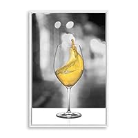 Framed Canvas Wall Art Goblet Canvas Prints Home Artwork Decoration for Living Room,Bedroom - 16x24 inches