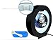 YANGHX Floating Globe World Map 4inch Rotating Magnetic Mysteriously Suspended in Air World Map Home Decoration Crafts Fashion Holiday Gifts (Black)