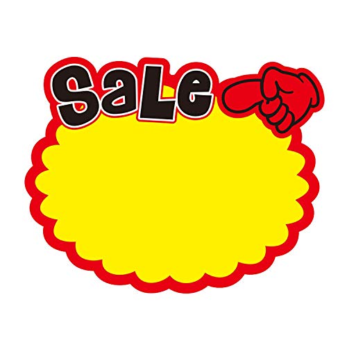 ZHU YU CHUN 60 Pcs Retail Store Sale Price Sign, Great for Fundraiser, Store, Business & Flea Market, 7x5.5 Inch
