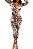 HOTAPEI Women Trendy Turtleneck Peruvian Tile Bodycon Jumpsuit M Multicolored3
