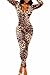 HOTAPEI Women Trendy Turtleneck Peruvian Tile Bodycon Jumpsuit M Multicolored3