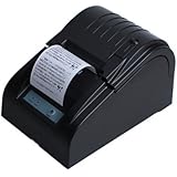 BOYISEN ZJ-5890T Impresora térmica de Recibos Rollos de Papel térmico de 58 mm 90mm/Sec, ESC/POS, Mini USB Portátil, Conpartible con Win XP/Vista/Win 7/Win 8,Linux