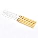 Pack of 5 Wooden Handle Hair Extensions Loop Needle Threader Pulling Hook Tool