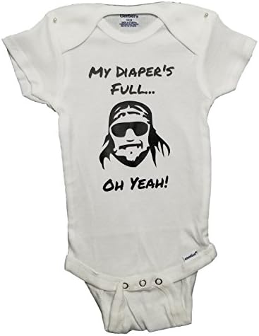 Mari KyriosRandy Macho Man Savage Comedy One Piece Wrestling Parody | Funny Baby Clothes Bodysuit White