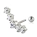 Gorgeous Pure Surgical Stainless Steel Climber Cartilage Earring, Cartilage Stud Long Bar Earring