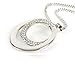 Fheaven Women Long Chain Fashion Crystal Rhinestone Silver Plated Pendant Necklace Gift