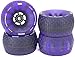 Slick Revolution 120mm Foamies Electric Skateboard Wheels | Patent Pending Foam Core Technology | 78A Translucent Urethane (Electric Purple)