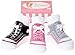 Baby Emporio-Baby Girl Socks-Shoe Look-Anti Slip Soles-Cotton-Keepsake Box,Sneaker,0-9 months
