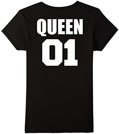 Womens King Queen Prince Princess 01 Dad Mom Matching shirts Small Black