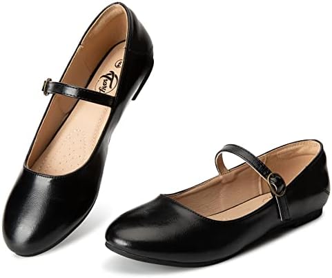Ankle Strap Black Closed Toe Shoes Flats Trary Mary Jane