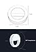UTOWO VEDRAU01A3 Selfie Ring Light for Camera, Rechargeable Battery Upgraded Version, Selfie LED Camera Light, 36 LED for iPhone, iPad, Samsung Galaxy Photography Phones