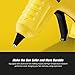 Cordless Mini Glue Gun, TopElek Upgraded Hot Glue Gun with 12 Glue Stick, on-Off Switch and Integrated 3.6 V Lithium-Ion Battery for DIY Arts, Craft, Home, School, Office Repair(Yellow)