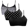 Vertvie Womens Strech Duenn Ohne Buegel Push up Yoga Sports BH Bra Top Set Fuer Fitnesstraining Polsterung 2er/3er Pack