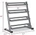 XMark Fitness 3' Four Tier Dumbbell Rack XM-3109.1