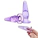 Butt Plug - Translucent Hollowed for Finger Insertion (Purple) by HappyNHealthy