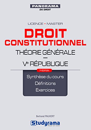 Droit constitutionnel théorie générale Ve république