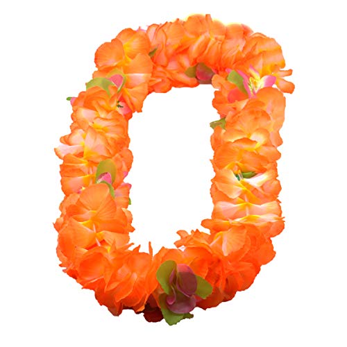 BOSHENG Hawaiian Leis Thickened Dance Garland Flower Leis for Party Favor Hula Hawaiian Dance,Tropical Hawaiian Luau Leis 4 Count