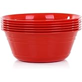 Mintra Home Snack Bowls (Small 6pk (600ml), Red)