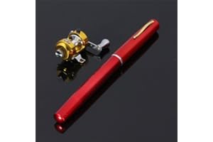 MECO G Ganen 38inch Mini Portable Pocket Aluminum Alloy Fishing Rod Pen Great Gift