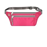 Running Belt Waist Pack for Women, Waterproof Fanny Pack with Headphone Jack & Adjustable Buckles for Hiking Gym Outdoor Sports and More by Ellien
