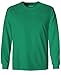 Joe's USA Youth Long Sleeve Cotton T-Shirt-Kelly-M