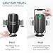 Moskee Wireless Car Charger Mount,Automatic Clamping,Qi 10W 7.5W Fast Charging,Air Vent Phone Holder Compatible with iPhone 11 11 Pro Max Xs MAX XS XR X, Miyababy Samsung Galaxy (Black)