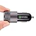 SMALLElectric 4.8A 24W / 2 - Smart Port USB Car Charger Fast charging Adapter + Quick Charge 2.0 with PowerIQ for Galaxy S7 / S6 / S6 Edge / iPhone / iPad / LG G5 / Nexus / HTC and More Black