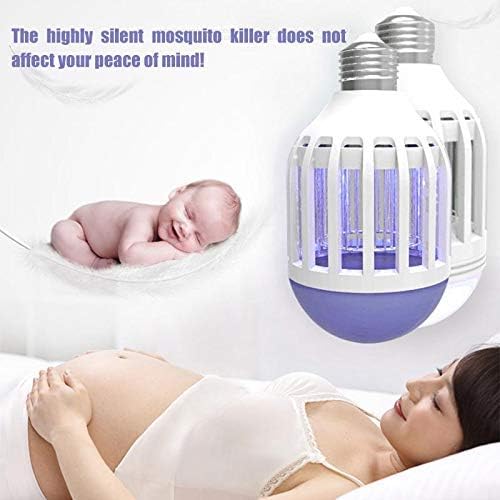 MJY Mosquito Lamp Portable New Mosquito Killer Lamp E27 Le Mosquito Control Lamp D Anti-Mosquito Flashlight, V-V-W 2-1 Indoor Deworming Fly Bug Killer Uv Anti-Mosquito Bulb Led A/V,2004,