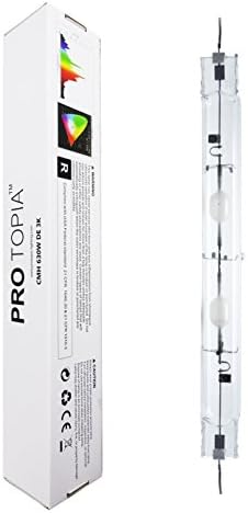 PROTOPIA CMH Grow Light Bulb Lights CMH630WDE3K Ceramic Metal Halide Growing Lights 630 Watt,Double Ended,3000K, 78000Lumens, with Richest Spectrum on The Market, 1 Year Warranty.