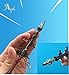 Agel (3 PACK) guns SCAR Rifle AWP Sniper Shark Rocket RPG weapons Toys Model Keychain Alloy Weapons Kids Toys Collection