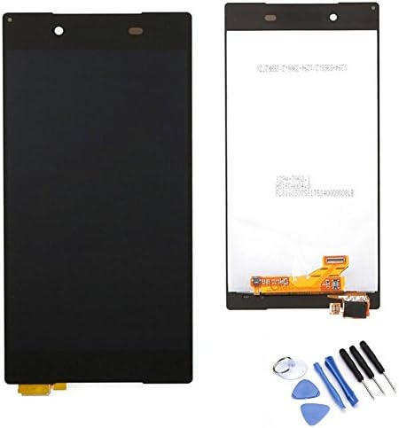 MORESUN-High Quality Full LCD Display Glass Touch Screen Digitizer Assembly Replacement Part for Sony Xperia Z5 E6603 E6633 E6653 E6683 (Black)