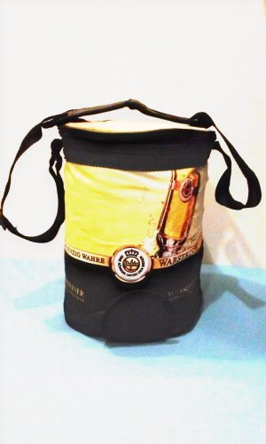 Warsteiner German Beer Soft Sided Insulated Small Keg Cooler Shoulder Strap