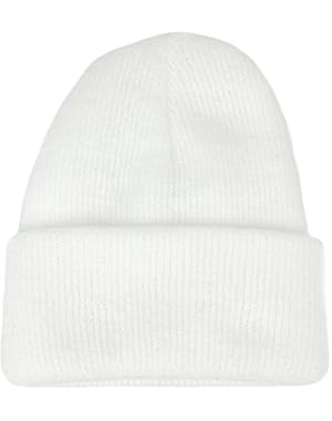 Made in USA, Newborn Infant Warm Knit Cuff Beanie Hat